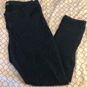 Old Navy Floral Pattern Rockstar Skinny Jeans 18T